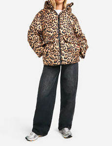 Chaqueta Acolchada con Estampado Animal al por Mayor, Chaqueta de Primera Calidad para Hombre, Resistente a la Intemperie, con Estampado de Leopardo |   Transpirable, Ligero - Product Image 3