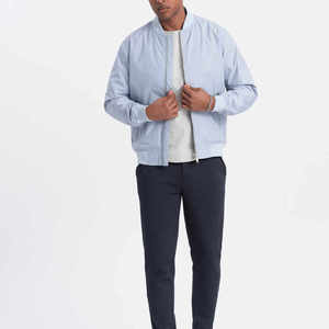 Blouson d'aviateur coupe-vent en polyester de haute qualité avec logo personnalisé OEM Blouson d'aviateur léger et tendance d'hiver prix de gros - Product Image 5