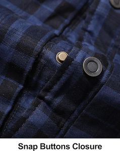 Best Quality Customizable Men's Winter Flannel Jacket Low MOQ Latest Design Label Washed <b>Fabric</b> Hooded Flannel Shirt Jacket - Product Image 6