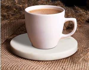 Dessous de verre carré de luxe en marbre Moon Design avec nouveau design pour la décoration de cuisine en gros tapis/coussin en pierre et laiton - Product Image 3