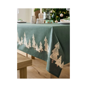 ISO 9001 Durable Anti Colour Fading Eco Friendly Red Printed Snowflake <b>Tablecloth</b> Classic Christmas Design Washable Home Decor - Product Image 3