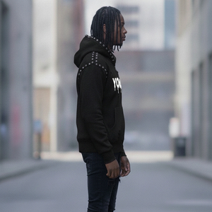 Sudadera con Capucha de Invierno para Hombre, Estilo Urbano, con Cierre Completo, Lavado Ácido, Algodón Grueso de Alta Calidad OEM, Fabricante Personalizado - Product Image 2