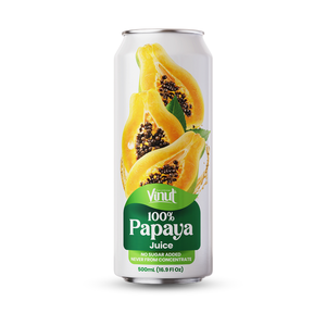 Bebida de Jugo de Papaya 100% VINUT, 500 ml - Bebidas Saludables, Sin Azúcar Añadida, Marca Blanca, Muestra Gratuita Disponible, Vietnam - Product Image 1