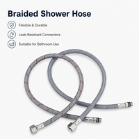 Raccord flexible en gros pour robinet, tuyau tressé 304 avec double verrouillage pour évier de cuisine et robinet de salle de bain, en vrac