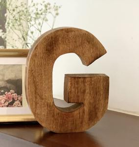 2026 Newly Arrived Standing Wood <b>Letters</b> Best Quality Custom <b>Wooden</b> <b>Large</b> Alphabets Blocks with Different Sizes From India - Product Image 2