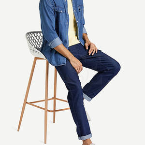 Jeans coupe droite respirants et décontractés de qualité supérieure pour hommes/2025 vente en gros de jeans décontractés et confortables pour hommes - Product Image 3