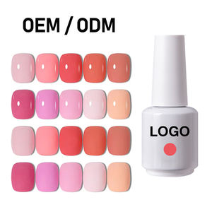 自有品牌1KG瓶UV凝胶指甲油新红蓝颜色浸泡凝胶上光剂 - Product Image 2