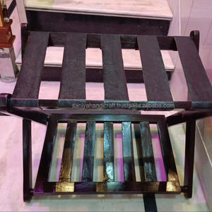 ชั้นวางกระเป๋าไม้กำมะหยี่สีกำมะหยี่ชั้นวางกระเป๋าแบบทันสมัยทำด้วยมือ - Product Image 1