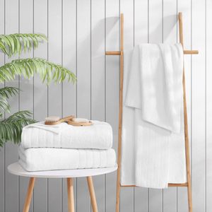 Logo brodé personnalisé blanc 100% coton éponge luxe hôtel ensemble de draps de bain serviettes en coton égyptien draps compressés - Product Image 4