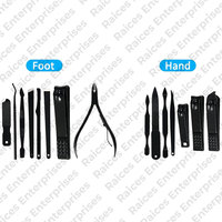 Kit de coupe-ongles en acier inoxydable de luxe avec logo personnalisé, avec boîte, qualité supérieure, ensemble de manucure et pédicure