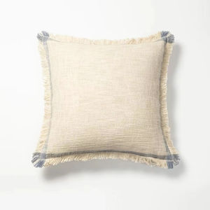 Fashionable Boho Cotton <b>Cushion</b> Cover Design <b>INDIAN</b> TEXTILES H/L Customizable Vintage for Living Room Home Decor Pillow - Product Image 1