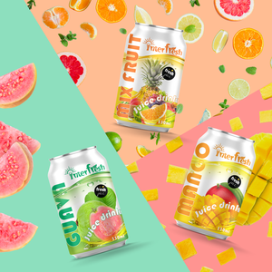 Intefresh - Puré de Fruta con Sabor a Mango Tropical en Lata de Aluminio de 330 ml, Opciones OEM/ODM, OEM para Marcas de Tiendas de EE. UU./Canadá |   HACCP HALAL - Product Image 2