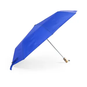 Ombrello Keitty in RPET con Manico in Bambù, Gadget Promozionale Sostenibile - Product Image 1