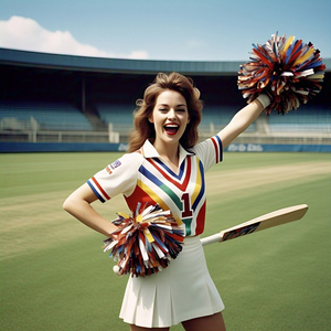 Haut court de danse de performance en jersey de pom-pom girl en polyester 100% pour femmes avec chemise de pom-pom girl imprimée - Product Image 4