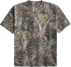 Oversized Camo T <b>Shirt</b> for <b>Men</b> & Women, Maple Leaf Graphic Tee, Streetwear Summer Casual Short Sleeve Top - Product Image 6