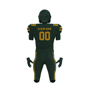 Personalizado uniforme de fútbol americano Pakistán transpirable aparejos de sarga bordado cromo letras personalizadas de talla grande equipo camisetas - Product Image 6