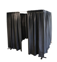 Tuyau et draperie Portable Dressing 10x10ft Vestiaire Magasin de vêtements Temporaire Mobile Protection de la vie privée Dressing