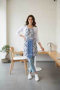 Wholesale Professional Casual Sleeveless <b>Waterproof</b> Kitchen <b>Apron</b> Free Jacquard Towel Gift 100% Cotton High Absorbent Made - Product Image 5