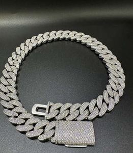 Or blanc 14 carats, diamant moissanite VVS1 taille princesse, style hip-hop, comprend de l'argent sterling 925 et un testeur de diamant - Product Image 3