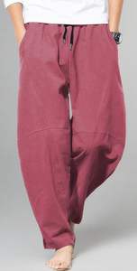 กางเกงผู้ชายวินเทจไซส์พิเศษ2025ผ้าแคนวาสถักเบาเอวสูงแห้งเร็วสไตล์ซัก - Product Image 5