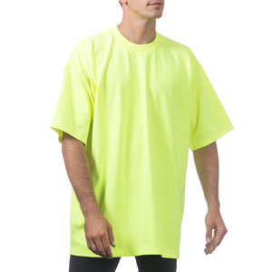 เสื้อยืดคอกลมผ้าฝ้ายผสมสีฟ้าอ่อนสำหรับผู้ชาย, เสื้อยืดผ้าฝ้าย65% 35% โพลีเอสเตอร์สีล้วนสำหรับผู้ชาย - Product Image 2