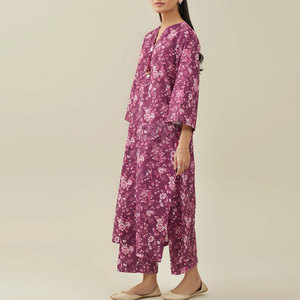 ชุดเสื้อผ้าชาลวาร์ คามีซ แบบ 2 ชิ้น สำหรับผู้หญิง ผ้าฝ้ายพิมพ์ลาย ขายส่ง เสื้อผ้าสำเร็จรูปจากปากีสถาน - Product Image 6