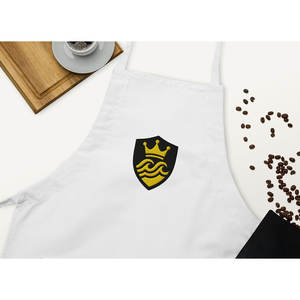 ผ้ากันเปื้อนช่างตัดผมแบบปักลายพรีเมียม หนังแท้ ผ้ายีนส์เรียบง่าย สไตล์ผู้ใหญ่ สำหรับงานแต่งงาน งานทำความสะอาด ปรับขนาดได้ - Product Image 1