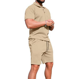 <b>Men</b> Athletic T-Shirt and <b>Shorts</b> Set Two-Piece Outfit with Comfortable Fit Ideal for Gym Training Running and Casual Wear - Product Image 3