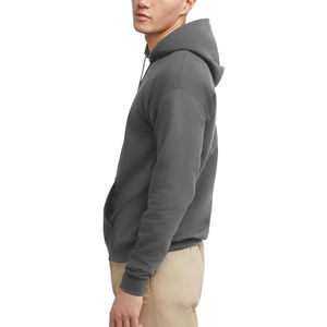 ซิปมีฮู้ดสำหรับผู้ชายเสื้อฟลีซทรงสลิมฟิตพรีเมี่ยมใส่เล่นกีฬายิมฝึกเล่นโลโก้ออกแบบได้ตามต้องการ - Product Image 3