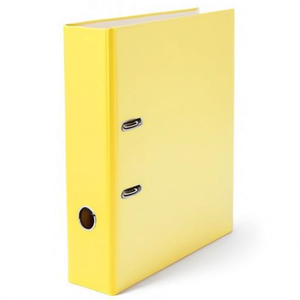80mm Binder in DIN <b>A4</b> Format 100% Recycled Paper Yellow Neutral Goods File <b>Folder</b> Accessories - Product Image 2
