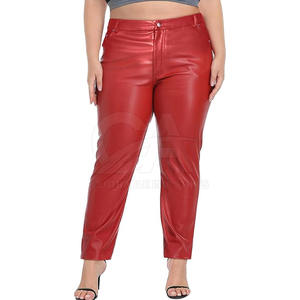 Pantalones de Cuero para Mujer, Corte Recto y Ajustado, Precio al por Mayor, Nuevo Estilo, Alta Calidad, 2025 - Product Image 1