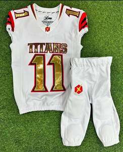 Nuevo Uniforme de Fútbol Americano Cómodo, Talla Grande, Secado Rápido, Transpirable, Elástico, Personalizado OEM para Hombre - Product Image 3