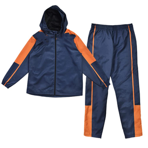 ชุดวอร์มกันน้ำแบบมีฮู้ดขายดี ชุดสองชิ้นแบบซิป ระบายอากาศได้ดี เป็นมิตรกับสิ่งแวดล้อม สำหรับทุกเพศ - Product Image 1