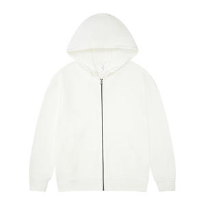 Sweat-shirts en coton pur 360G poids lourd pour hommes, sweat-shirt à fermeture éclair de haute qualité, style streetwear, épaules tombantes, sweat-shirt à fermeture éclair - Product Image 5