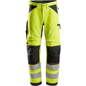 Pantalon de soudage en cuir de vachette résistant à la chaleur et aux flammes pantalon de sécurité industrielle antistatique et robuste - Product Image 5