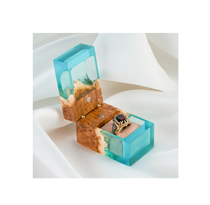 Joyero de resina y madera proveedor al por mayor joyero soporte de anillo mejor vendido joyero de resina personalizado - Product Image 5