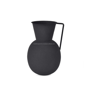 Metal Vases <b>Mug</b> Shape Round Decorative <b>Flower</b> Vases for Floor and Table Home & Garden Decorative for Living Room Wedding Holiday - Product Image 2