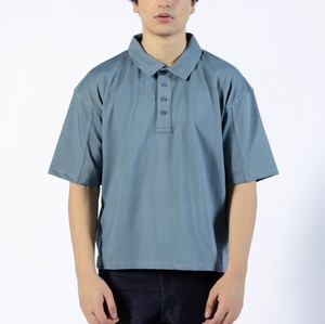 เสื้อโปโลลำลองผู้ชาย, เสื้อยืดแขนสั้นคอตตอนผสมระบายอากาศใส่สบายสไตล์คลาสสิก - Product Image 1