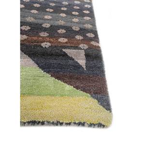 Alfombra Manchaha 9x12, Tejida a Mano, de Lana, Bambú y Seda, Diseño Geométrico, para Sala de Estar o Pasillo, Forma Rectangular, Nueva - Product Image 4