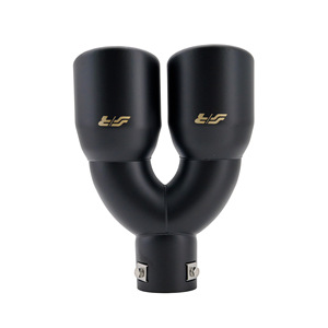 Terminal redondo id 63mm doble de acero inoxidable negro - Product Image 4