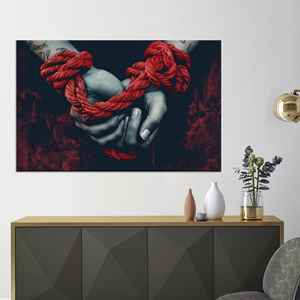 Obra de arte impresa en lienzo Modern Love: Elegante decoración de pared en diseño contemporáneo, LIENZO ENROLLADO - Product Image 1