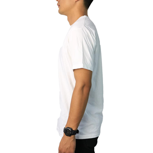 T-shirt en coton vierge pour hommes coupe classique haut à manches courtes impression personnalisée logo Streetwear fabricant services OEM ODM - Product Image 4