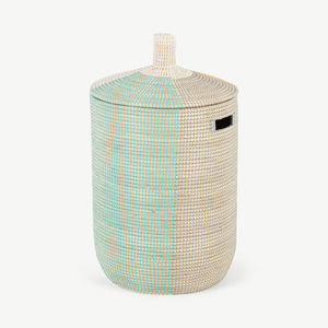 Bac de rangement pour accessoires de bureau à domicile, bacs en herbe de mer, paniers, conteneur en herbe de mer écologique - Product Image 4