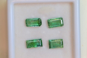Impresionante piedra preciosa de turmalina verde forma de Octágono semipreciosa para hacer joyería piedra de corte facetado de turmalina verde suelta - Product Image 2