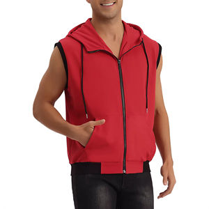 Nouvel arrivage de sweats à capuche d'entraînement pour hommes bodybuilding stringer muscle pour hommes sweats à capuche de gymnastique sans manches à vendre avec service OEM - Product Image 4