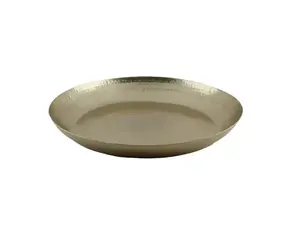 Design personnalisé Nouveau plateau de service en métal au design classique Plateau de service en aluminium avec poignée pour servir les dattes et les fruits - Product Image 3