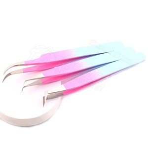 Étui magnétique 3 pièces pour pinces à cils, deux tons, pointe en fibre, finition sablée, antidérapant, avec logo personnalisé - Product Image 4