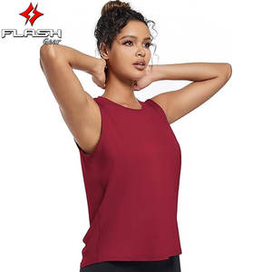 เสื้อกล้ามออกกำลังกายสำหรับผู้หญิงไซส์ใหญ่ ผ้าฝ้าย 100% ระบายอากาศ แห้งเร็ว ทรงหลวม เหมาะสำหรับเล่นโยคะ ฟิตเนส และกีฬาต่างๆ - Product Image 3