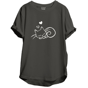 Camiseta de Manga Corta para Mujer, 100% Algodón, Personalizable OEM, Transpirable, Ecológica, Ligera, con Hombros Caídos y Dobladillo Plegable - Product Image 3