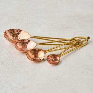 Taille et logo personnalisés disponibles ensemble de couverts folkloriques et cuillères en acier inoxydable poli et brillant argenté avec motif de mouche plaqué or - Product Image 6